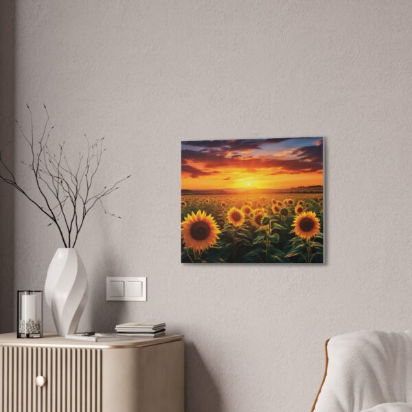Sunflower Field Canvas Art - Vibrant Sunset Wall Decor - Image 40