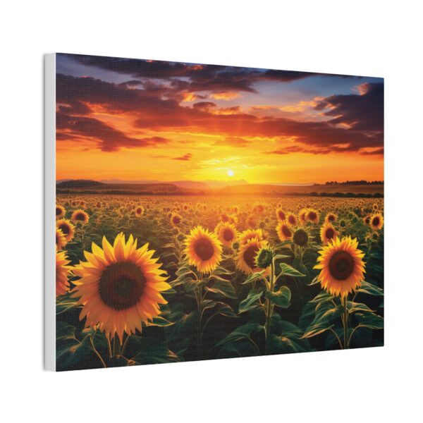 Sunflower Field Canvas Art - Vibrant Sunset Wall Decor - Image 26