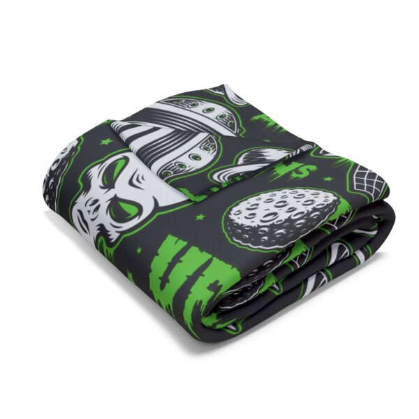 Cosmic Alien UFO Adventure Fleece Blanket - Image 7