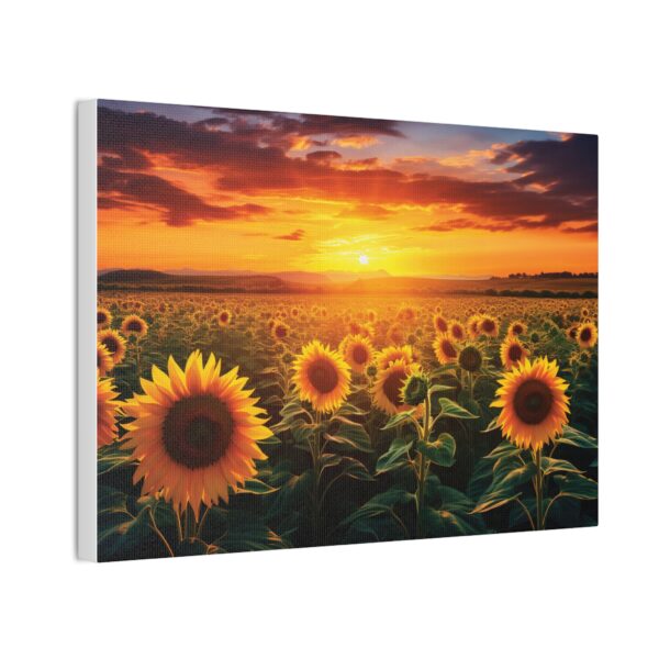 Sunflower Field Canvas Art - Vibrant Sunset Wall Decor - Image 22
